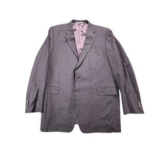Hickey Freeman x Loro Piana Tasmanian 130s Blazer Mens 48XLG Gray Jacket